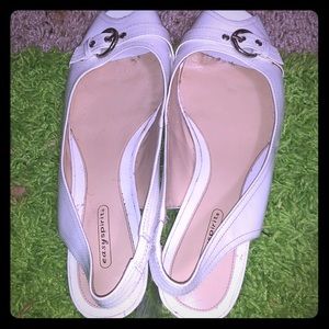 easy spirits white sandals